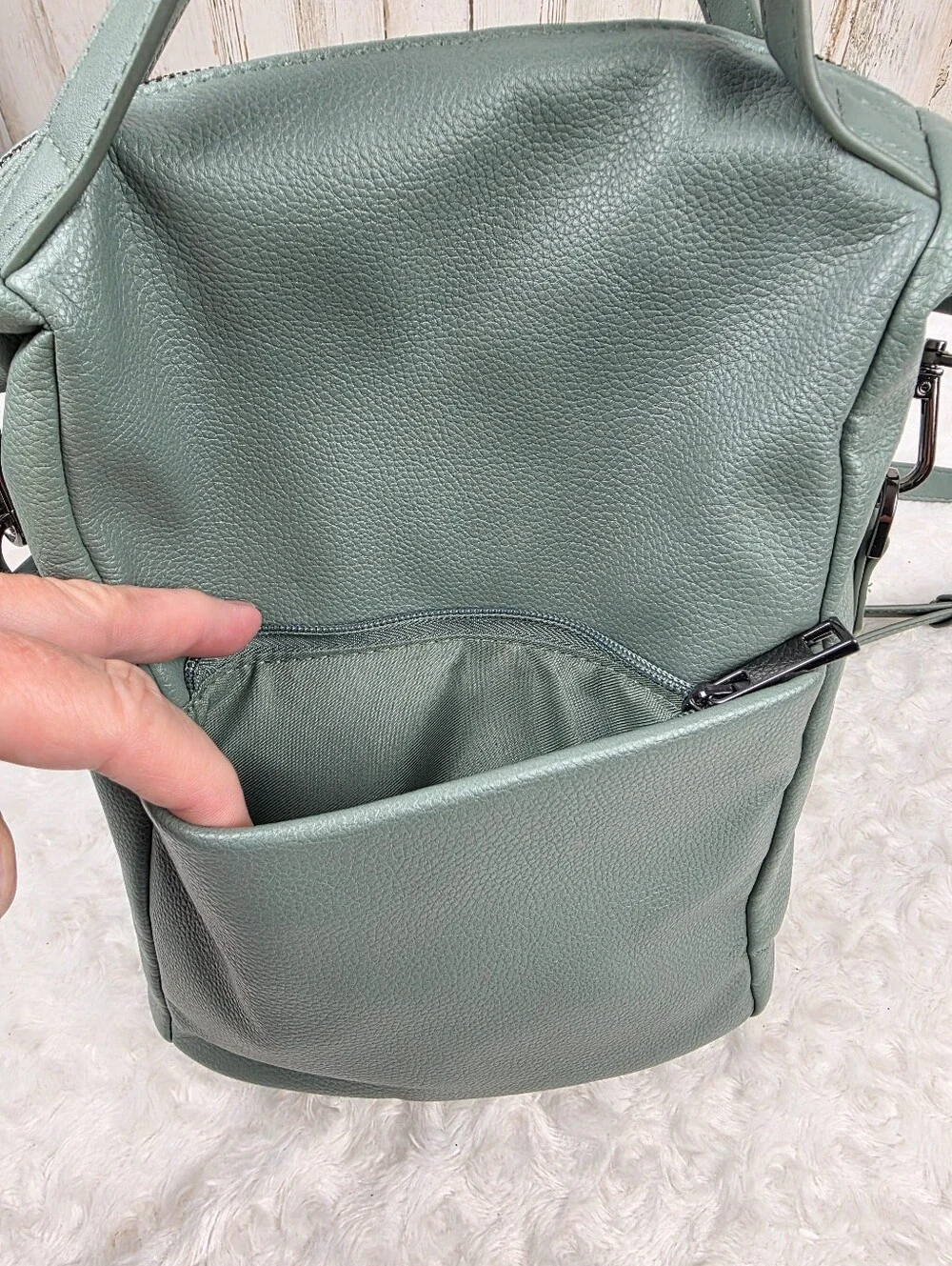 A New Day Convertible Mint Green Backpack Bag